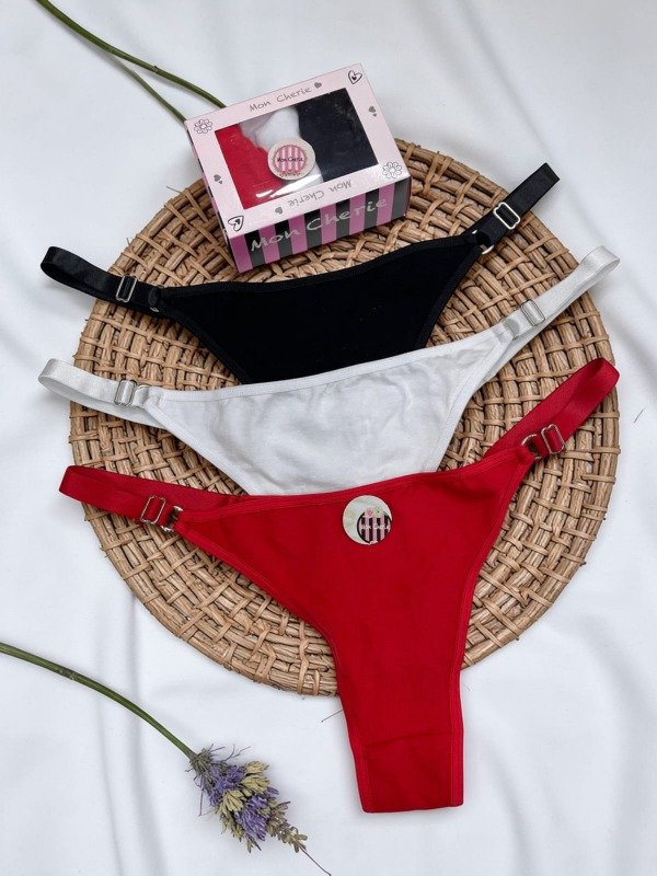 Producto - Art 1321 - MON CHERIE- PACK X3 Less Regulable de Algodón Tira Ancha