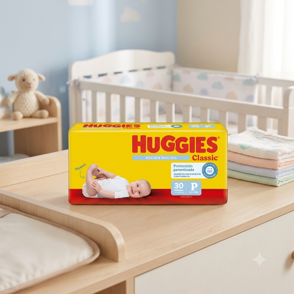 Producto - Huggies Classic P 30 unid (amarillo)