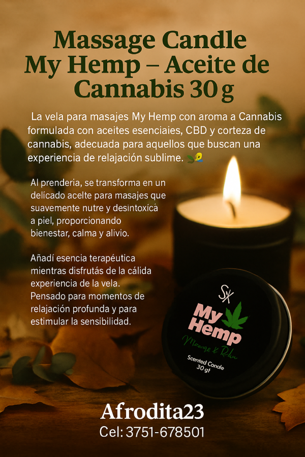 Producto - Aceite de Cannabis efecto calor para masajes 30 gr Cod A14-19