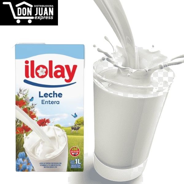 Producto - PACK LECHE LARGA VIDA ENTERA  ILOLAY CAJA X 12 UNIDADES