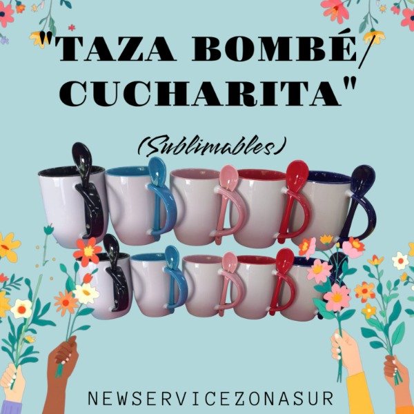 Producto - TAZA BOMBE CON CUCHARITA
