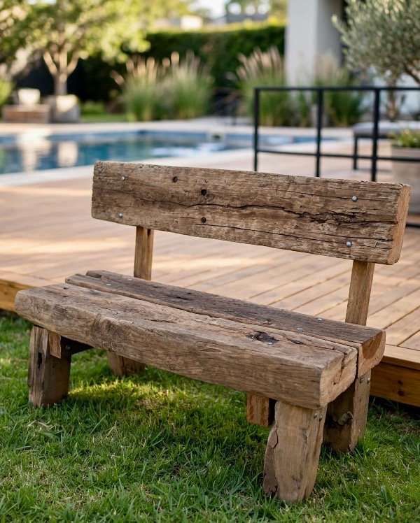 Producto - Sillón / Banco con respaldo de Quebracho - 0