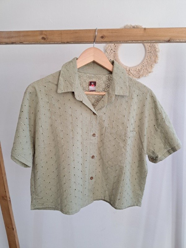 Producto - Camisa Broderie Verde