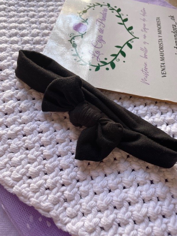 Producto - Vincha para bebé negra