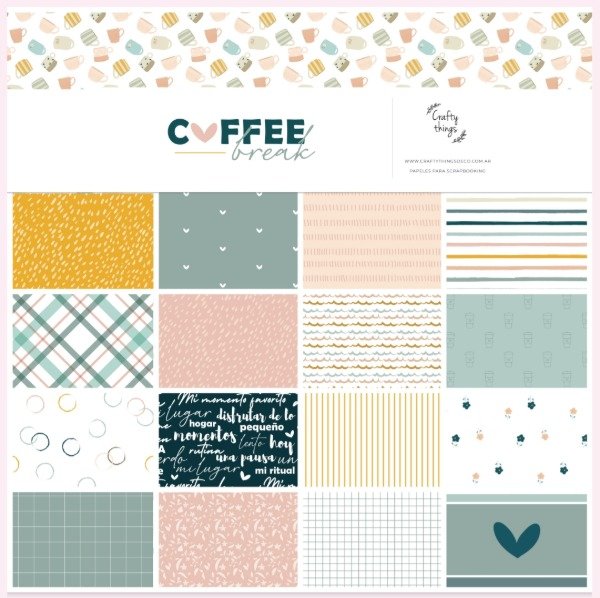 Producto - Pad de scrap grande Coffe Break