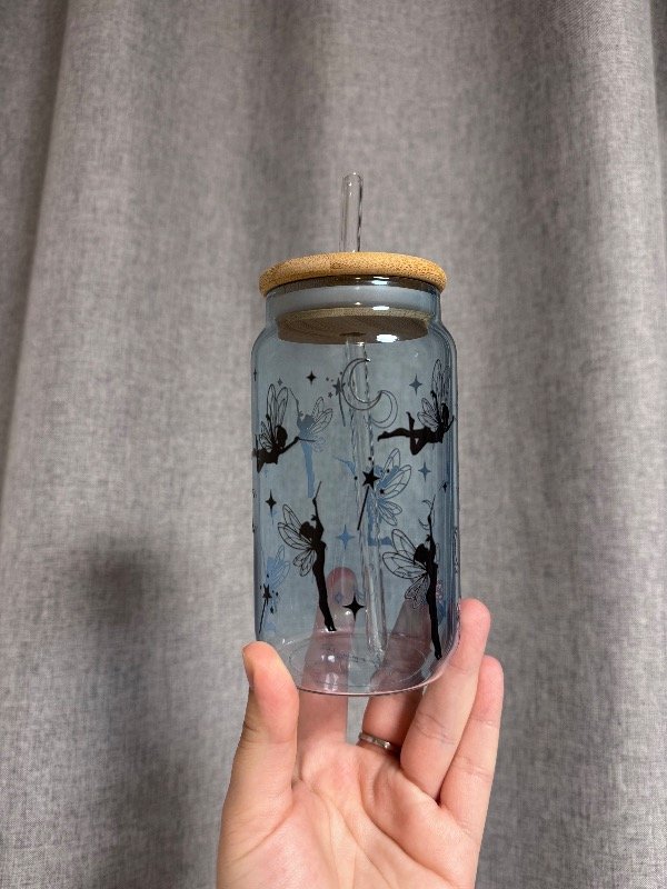 Producto - Vaso hadas celeste