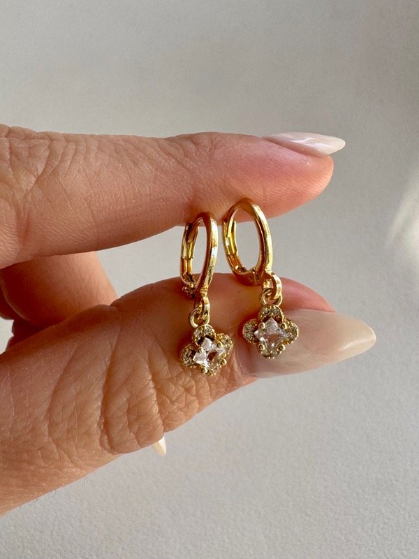 Producto - Argollitas Flor gold