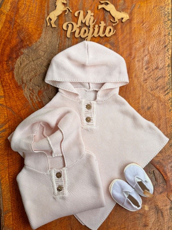 Producto - Poncho de hilo Rosa Pastel - 1