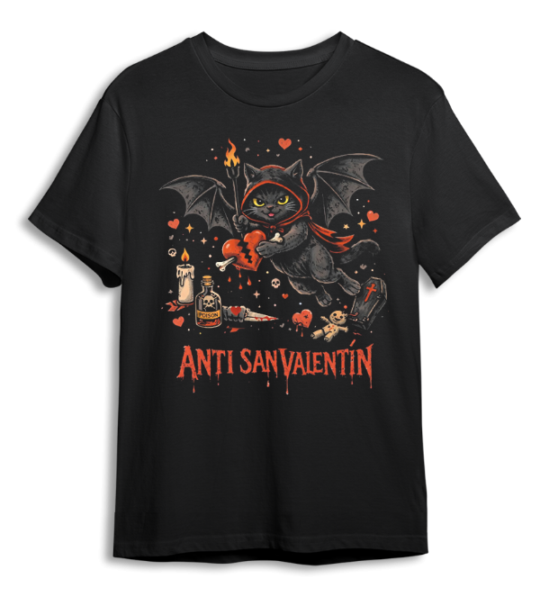 Producto - Remera Gatito Anti San valentin