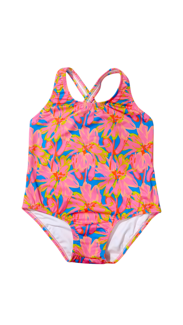 Producto - Enteriza Juvenil Flores fucsias