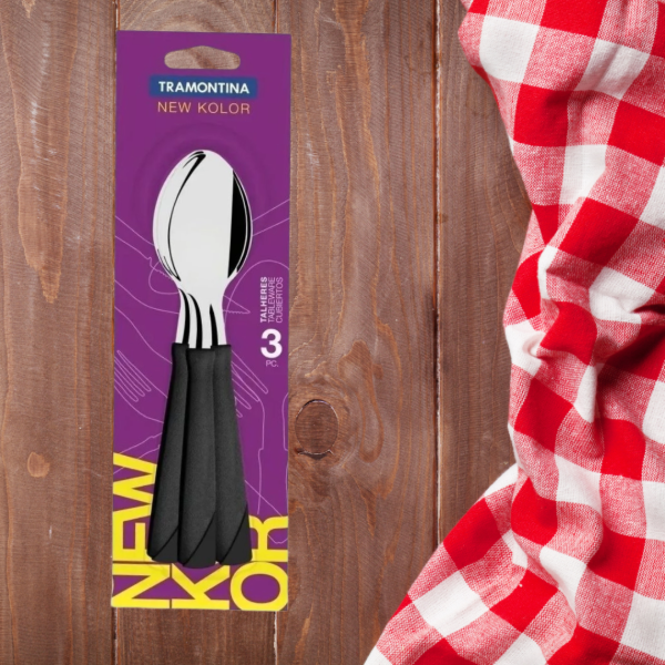 Producto - Cuchara de mesa x 3 Tramontina New Kolor