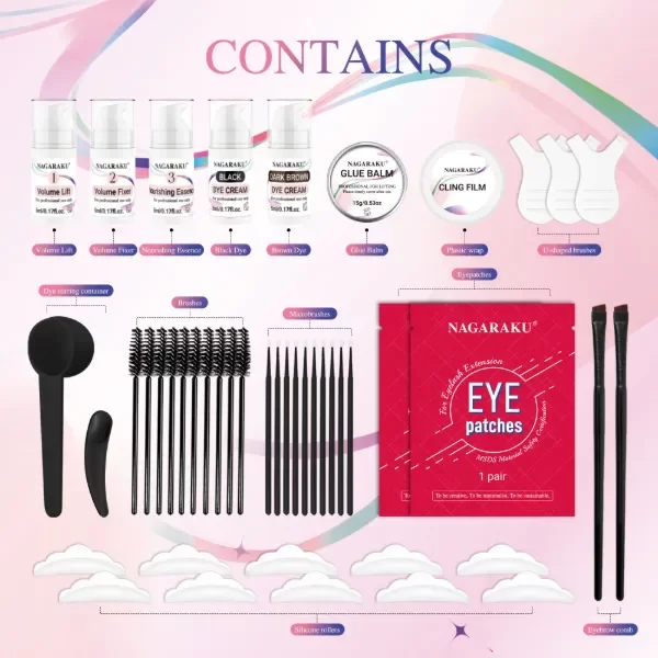 Producto - KIT COMPLETO LIFTING + TINTE - NAGARAKU - 1