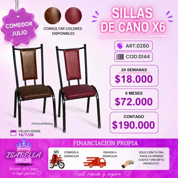 Producto - SILLAS CAÑO X6 - 0
