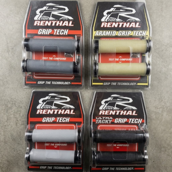 Producto - Puños Renthal Lock-On Grip Tech  Compuestos Aramid, Ultra Tacky y Soft