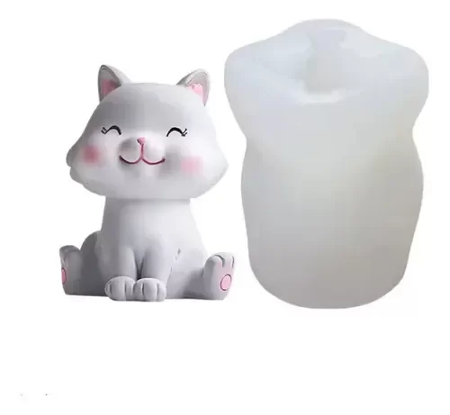 Producto - Molde de silicona Gatito contento