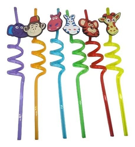 Producto - SORBETE CON FORMA ANIMALITOS SELVA   X5