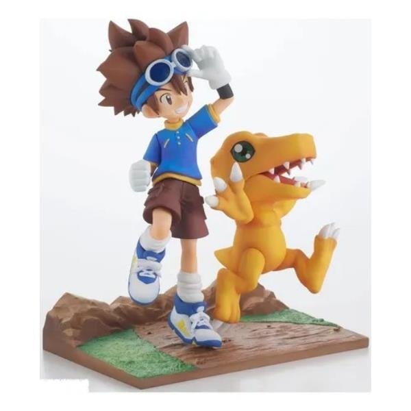 Producto - FIGURA DIGIMON TAICHI y AGUMON CON CAJA 2 PCS 17 CM