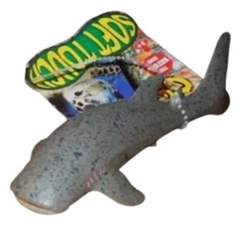 Producto - Tiburon Tigre De Goma Blanda Largo 13 cm