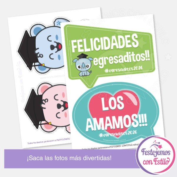 Producto - Photo Props Imprimible Egresaditos Jardín - 3