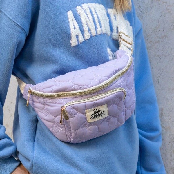 Producto - Riñonera corazon lila!
