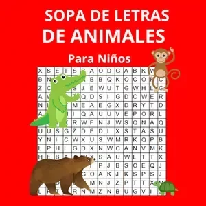 Producto - Sopa de letras de animales para niños!