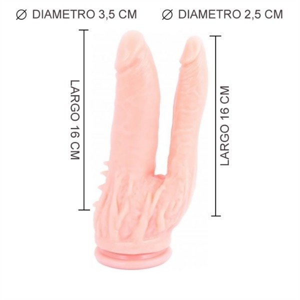 Producto - Doble Dildo con Sopapa