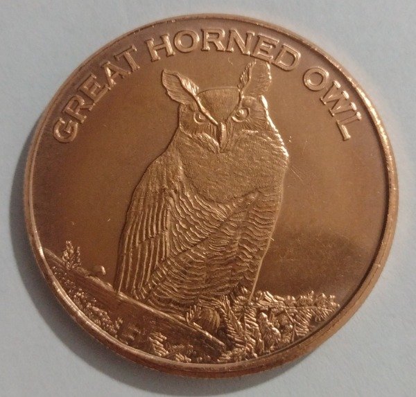 Producto - Estados unidos onza de cobre puro Búho