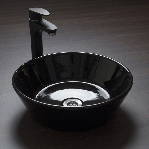 Producto - Bacha de apoyo NAZCA negro brillante