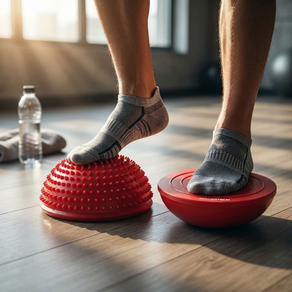 Producto - Bosu Media esfera de equilibrio reversible - POWERTECH - 6