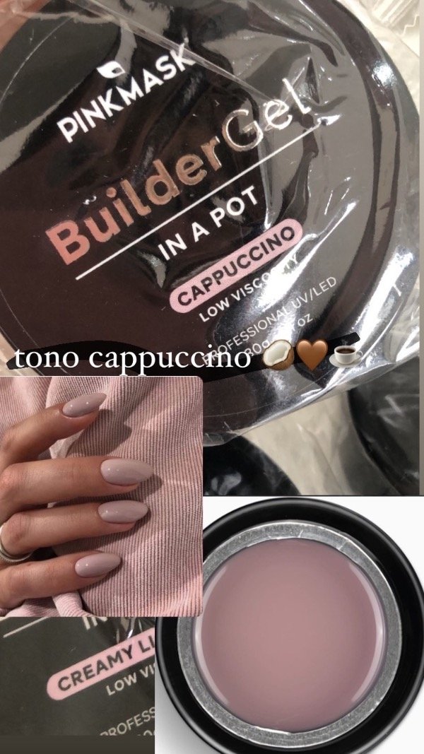 Producto - Builder gel in a pot - Pink Mask - Tono capuccino