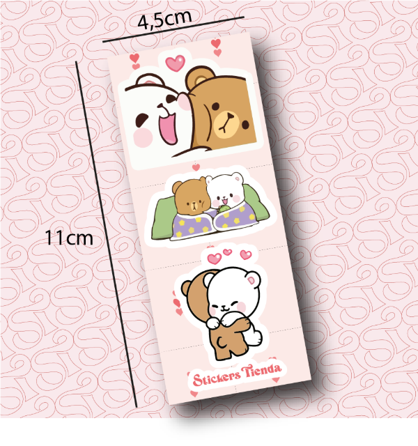 Producto - Tirita 3 stickers San Valentín