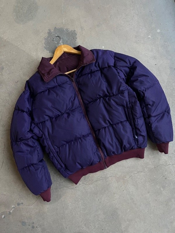 Producto - CAMPERA PUFFER DE PLUMAS COLUMBIA REVERSIBLE VINTAGE (L)