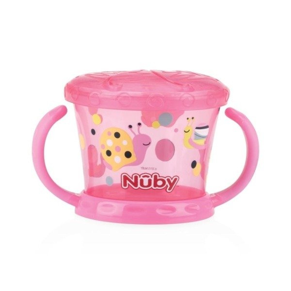Producto - Contenedor porta cereales rosa NUBY. +12m.