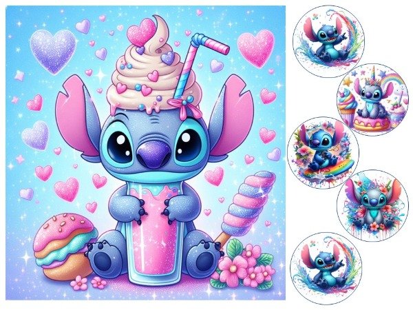 Producto - LAMINA TORTA RECTANGULAR O CAKE PIÑATA STITCH 12