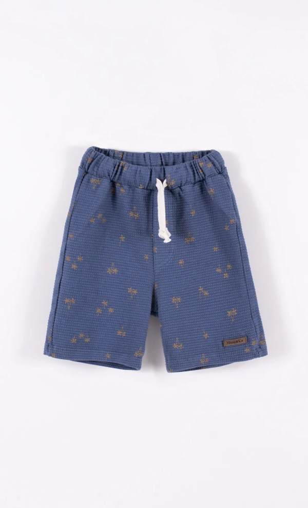 Producto - Bermuda Kid Waffle Azul  MM