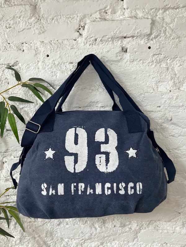 Producto - Bolso tela vintage azul