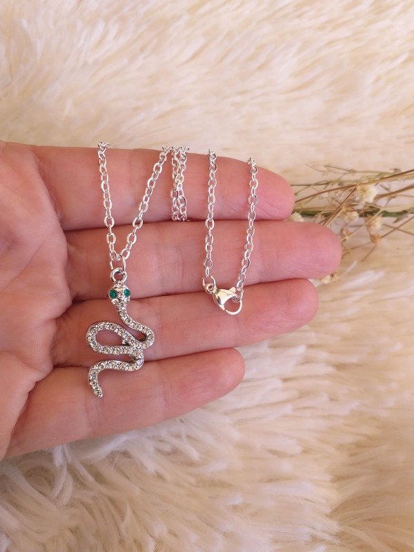 Producto - ABC Collar Serpiente Strass con Ojos Verde