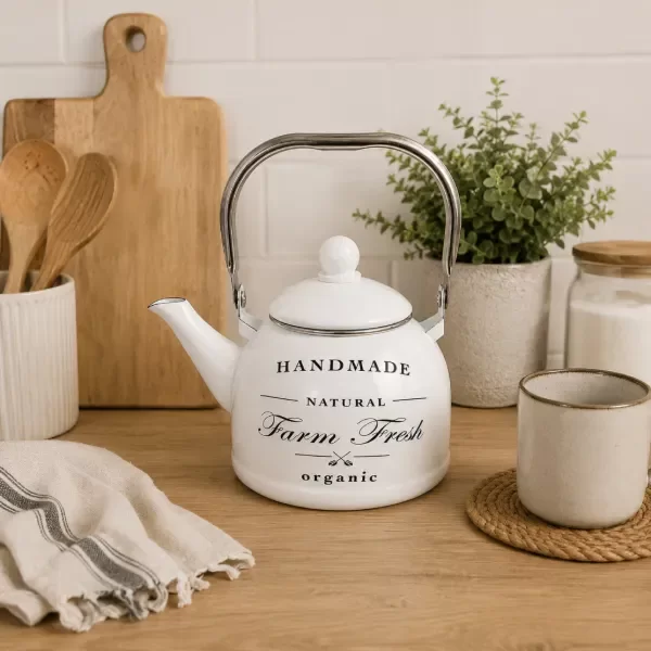 Producto - PAVA ENLOZADA 1.3 LTS DECORADA BLANCA CON DISEÑO SURTIDO MARCA JOVIFEL EN CAJA - 0