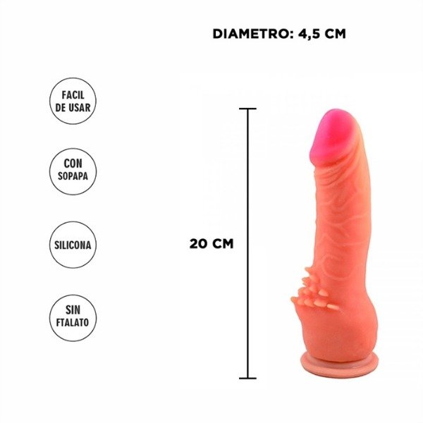 Producto - DILDO CON SOPAPA CLITERIFIC CYBER SKIN