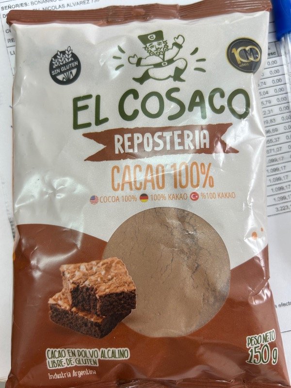 Producto - Cacao amargo EL COSACO