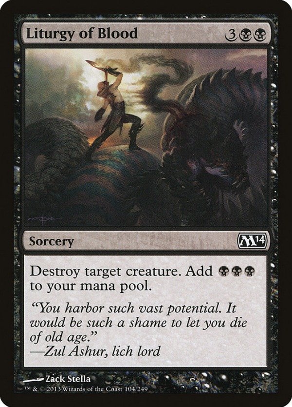 Producto - Liturgy of Blood #104  Magic 2014 Core Set
