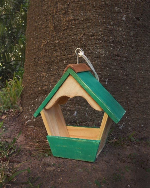 Producto - comedero para pájaros "verde azulado" nuevo modelo vintage!