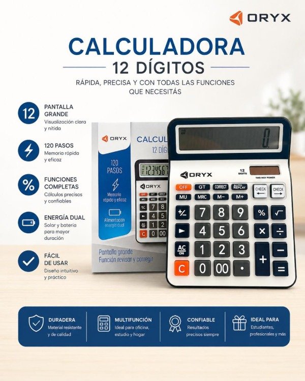 Producto - Calculadora ORYX