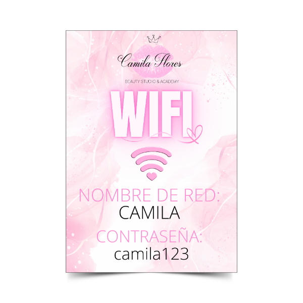 Producto - CARTEL WIFI PLASTIFICADO