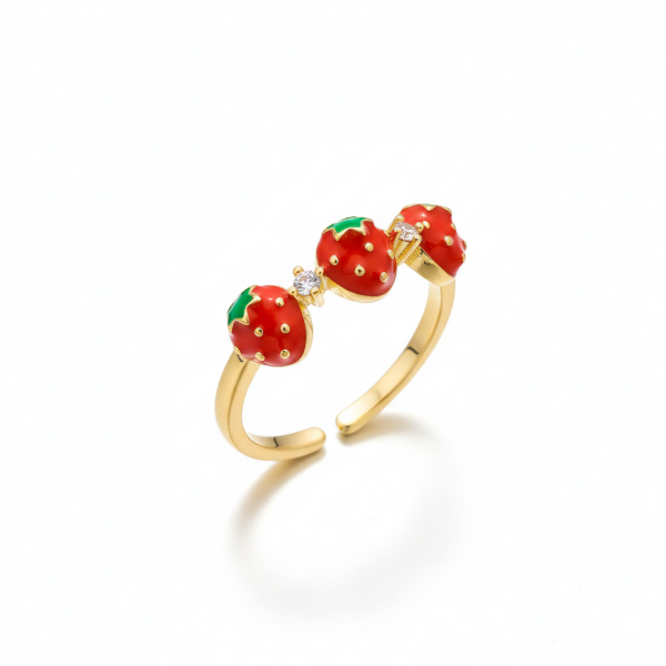 Producto - Anillo Ajustable "Delicia de Frutillas"