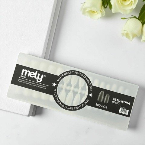 Producto - TIPS SOFT GEL MELY ALMENDRA MEDIANOS PRE LIMADOSX300u