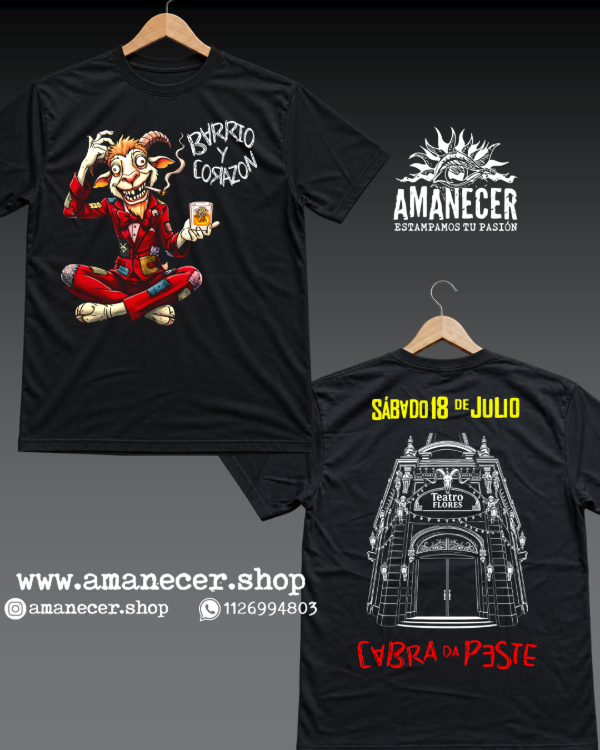 Producto - Remera Cabra da Peste en Flores 18/7 - 0