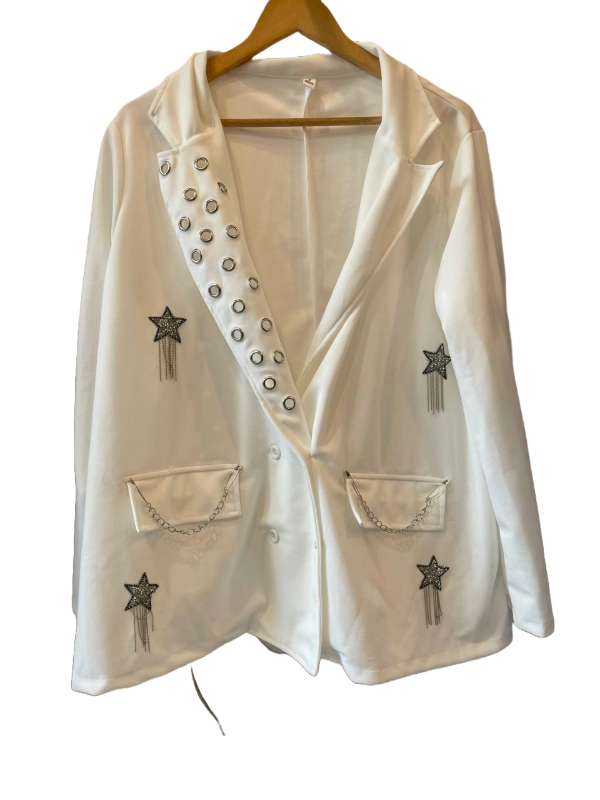 Producto - Blazer Blanco Side-Metal