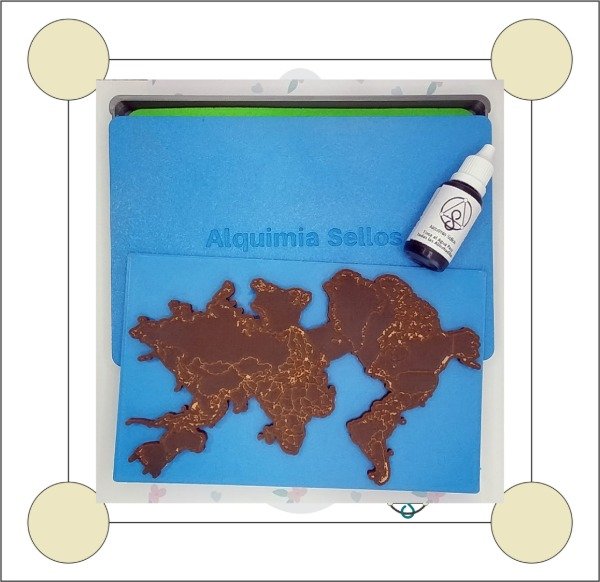 Producto - Planisferio - Set Almohadilla y Tinta