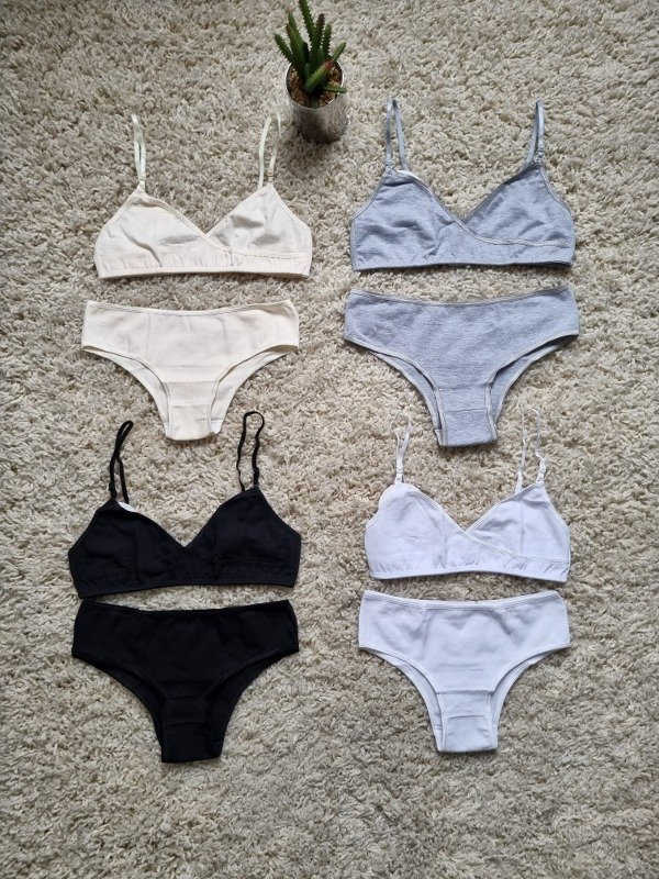 Producto - Conjuntos Juveniles de algodon con lycra lisos (Pack por 12)